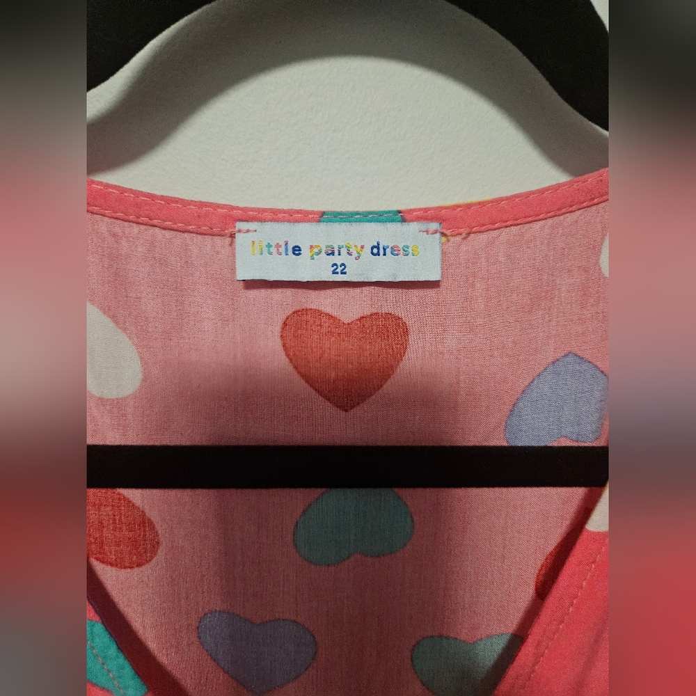 Pink Hearts Frill Dress, Plus Size 18 - Picture 11 of 12